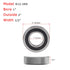 Donepart R16-2RS Bearings, 1 Inch ID x2 Inch OD x1/2" Thick, C3 High Speed Pre-Lubricated, 2 Pack