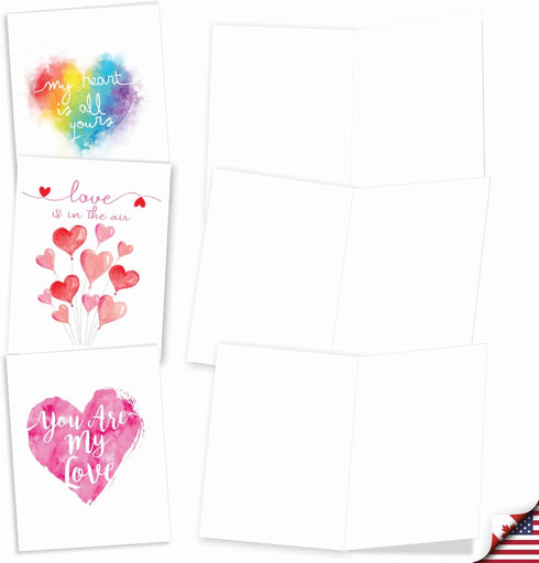 The Best Card Company 20 Cute Boxed Cards - Assorted Blank Set (4 x 5.12 Inch, 10 Designs, 2 Each)