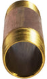 Everflow Supplies NPBR3040 4" Long Brass Nipple Pipe Fitting, 3" Nominal Diameter and NPT Ends