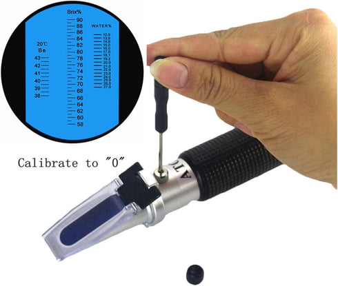 VGVGV Content(Set 1 Brix Refractometer, Water Honey Refractometer with ATC Calibration Honey Moisture Meter Tester