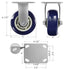 5"x 2" Heavy Duty Industrial Casters, Polyurethane on Polyolefin Casters, Loading Capacity up to 800 LB