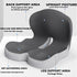 Generic Back and Seat Memory Foam L-Shaped Seat Cushion,Car Integrated Seat Cushions,Soothing Cushion, Ergonomic Design