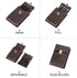 Top Grain Genuine Leather 5 Slot Pen/Pencil Tray Case Organizer, Handmade Vintage Design, Glossy Coffee