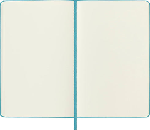 Moleskine Classic Notebook, Large Hard Cover (5" x 8.25"), Reef Blue, 240 Pages, Plain/Blank