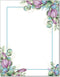 Perfect Petals Letterhead, 25 Pack - 8.5 x 11 inches, DIY Printing, Laser & Inkjet Printer/Copier Compatible by The Image Shop