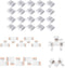 4 Pin LED Strip Connectors, Solderless Gapless Connector, 8mm Wide RGB L Splitter for 3528 2835 Multicolor LED Strip