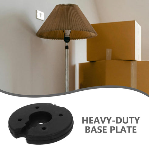 Counter Replacement Iron Base for Tall Floor Lamp - Stable Weight