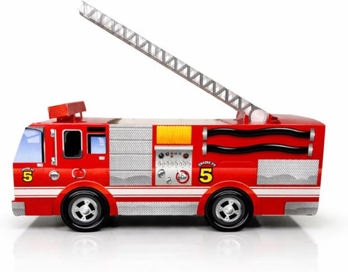 12 Pack Fire Engine Party Food Boxes with Wax Paper