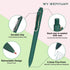 WY WENYUAN Gel Pens, 12-Pcs Fine Point Smooth Writing Pens, 0.5mm Black Ink, Cute Office School Supplies for Men & Women