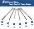 XAQISHIRE Mini Precision Screwdriver Set, 6PCS Small Screwdriver Kit with 6 Sizes Flathead and Phillips