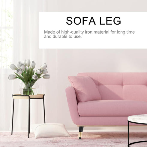 4pcs Holibanna Adjustable Metal Sofa Supporting Legs for Furniture Feet Iron Cabinet Legs with Stable High Load