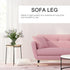4pcs Holibanna Adjustable Metal Sofa Supporting Legs for Furniture Feet Iron Cabinet Legs with Stable High Load