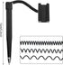 Zonon Secure Pen with Adhesive Chain, Black Ink Counter Pen with Base for Home Bank Office Supplies