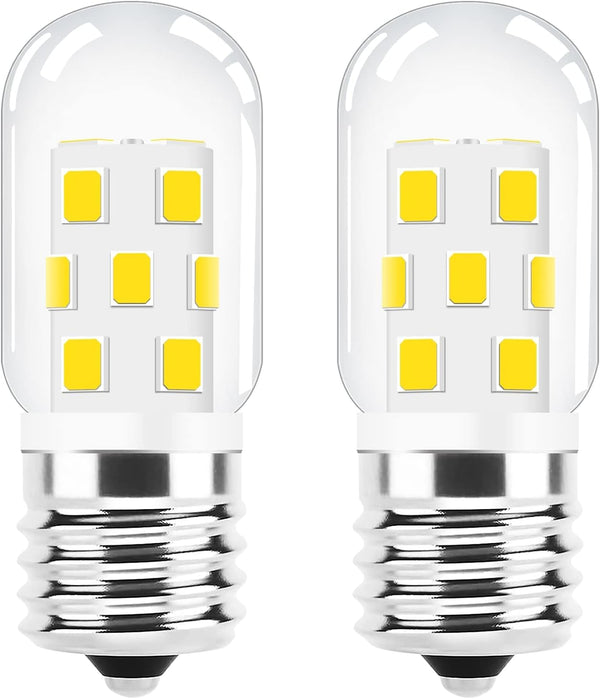 LED Microwave Light Bulb, Over Stove Appliance, 40W Incandescent Equivalent, E17 Dimmable, 2 Pack