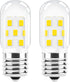 LED Microwave Light Bulb, Over Stove Appliance, 40W Incandescent Equivalent, E17 Dimmable, 2 Pack
