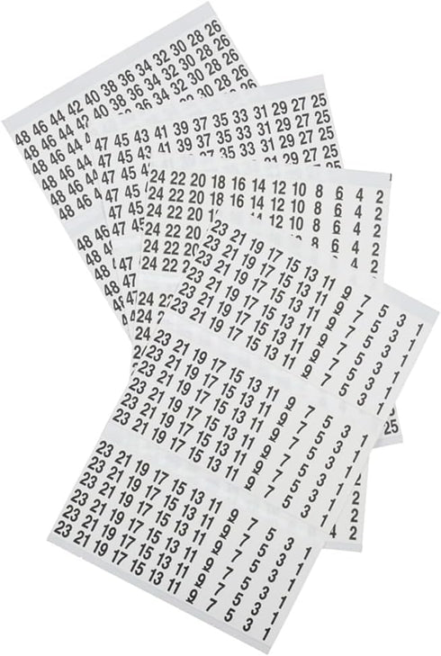 56250 1-48 Klein Tools Wire Marker Book for Cable Management, Electric Panel Organization Wire Label Stickers, Numbered