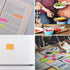 Sticky Notes Set by Hommie, Colored Divider Self-Stick Notes Pads Bundle, 60 Ruled, 40 Dotted, 40 Blank
