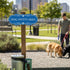 Large Black Dog Potty Area Sign - Designer Style