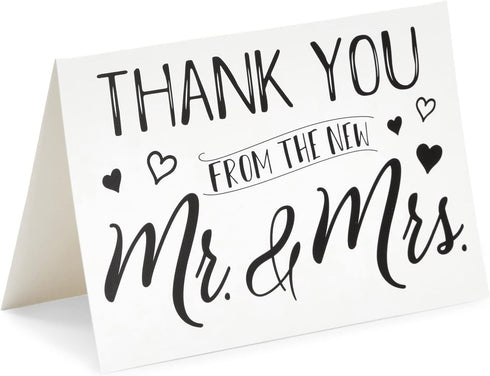 Sustainable Greetings 250gsm Pack 120, 4 6 Wedding Gratitude Cards - Bulk Thank You Cards for Wedding & Bridal Shower
