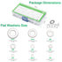 304 Stainless Steel Flat Washers Set, 580 Pieces, 9 Sizes for Home Decoration and Outdoor Construction