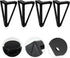 4pcs 15cm ARTIBETTER Black Iron Furniture Legs Cabinet Legs Sofa Bed Metal Support Feet for Tv Stand Coffee Table Sofa
