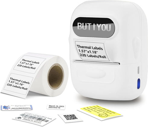 P50 Thermal Label Maker with Tape, Wireless Bluetooth Printer for Barcode, Address, and Small Business