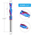 EANOSIC 1/4 inch 1/4 inch Downcut Spiral Router Bits Shank, Cutting Diameter Solid Carbide with Nano Blue Coating CNC