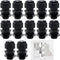 MAKERELE NPT 3/8” Nylon Cable Glands, IP68 Waterproof Strain Relief Cord Connector