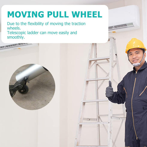 2pcs Leveling Casters Leveling Casters Cart Accessories Telescopic Ladder Wheel Practical Balance Bar Pulley Home
