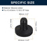 uxcell 16 Pieces Black Rubber Stopper, 5mm Plug for 4.5-4.8mm Hole