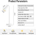 kvppvt 5 360 Modes Rechargeable LED Lamp with Magnet Swivel Joint, Touch Control, Adjustable Brightness, Color, Angle