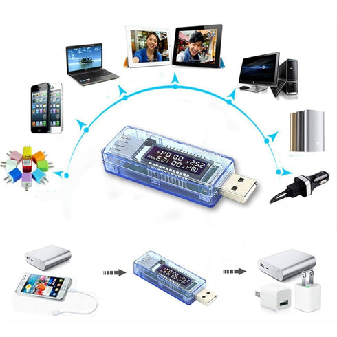 LCD USB Multimeter: Current Voltage Doctor Tester for Charger Capacity & Power Bank