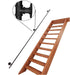 ALDEPO Non-Slip,30Cm 30cm Grab Bars Stair Railings Handrails - Black Wrought Iron Corridor Banister Support Bar