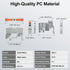 KV121 600V 32A 24-12 12.6 Terminal Block Kit, AWG Compact Lever Wire Connectors, DIN Rail Included, Quick Wiring