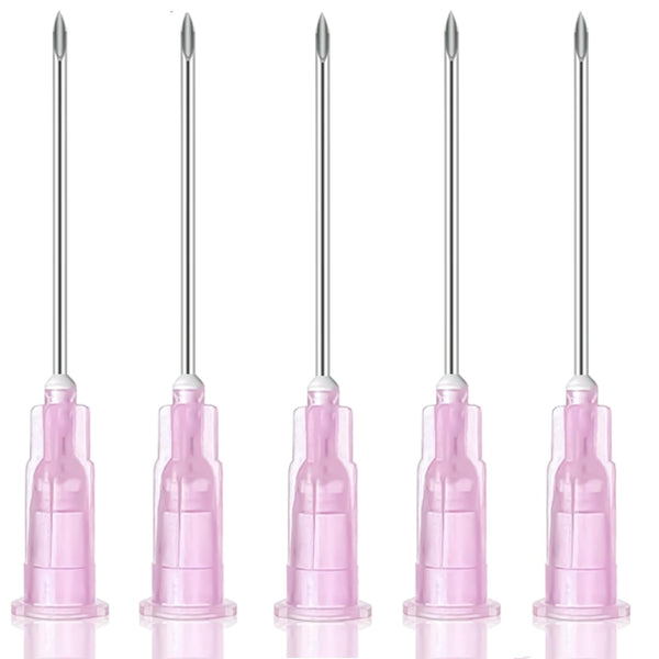 18Ga 1.5 Inch / 38mm Disposable with Cap, 100 Pack for Lab Supplies, Pet, Poultry, Industrial Accessories