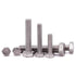 1/4-20 x 2-1/2" Hex Head Bolts Screws, 304 Stainless Steel, Fully Threaded, 8 PCS