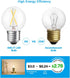Dimmable Bulb, 2W(25-Watt 3000K, A15/A50 E26 Bulbs 6-Pack Globe LED Equivalent), Soft White Base Edison LED Light