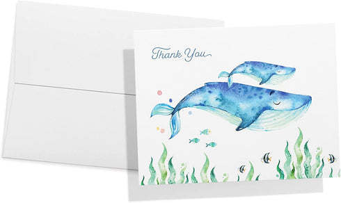 Set 12 5.5 4.25 Inch Twigs Paper Thank You Card - Assorted Greeting Cards For All Occasions - Thank You Cards