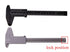 Penta Angel 2Pcs Plastic Caliper, Inch/Metric 6 Inch 150mm Mini Double Scale Ruler Measuring Tool (Gray and Black)