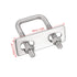 uxcell Square u-Bolts 2Pcs 1"(25mm) Inner Width, M6 304 Stainless Steel U Bolt with Nuts for Boat Trailer