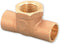 Everflow Supplies CCFT0114-NL 1-1/4" No Lead Cast Brass Tee Fitting with Solder Cups and Female Threaded Branch