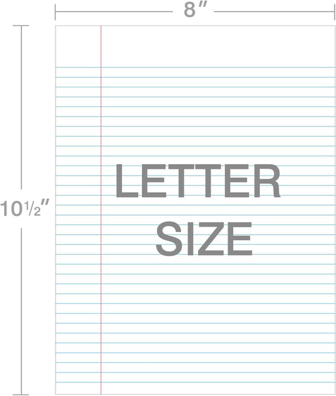 Kaisa 3 Pack Notebook Paper College Ruled, 3-Hole Punched Loose Leaf Paper 8x10.5, 150 Sheets/Pack (3 Pack-college)