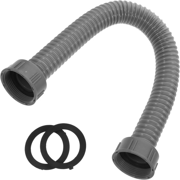 Sink Connecting Extension Drain Hose for Washing Machine, Flexible Drain Tubing for Sink Drain, Double Head Plastic