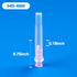 100 Pack 34 4mm Ga Disposable Needles with Caps for Scientific and Industrial Dispensing Individually Wrapped