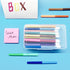 Large Capacity Clear Pencil Case, Stackable Plastic Pencil Boxes for Kids Boys School Classroom, 1 Pack