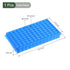 YOKIVE Tube Rack, Double Panel with Lid Plastic Test Tube Rack Holder | Great for 10.5mm, 8.5mm Lab Test Tube(Blue, 96-Sockets)
