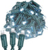 Novelty Lights 25ft 50 LED Pure White Christmas Lights Outdoor/Indoor, 6" Spacing,