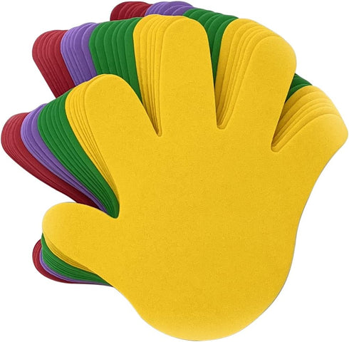 Foam Handprint Cut Outs, Hand Decoration Bulletin Board Cut Outs, 6" Medium Large Die Cut Shapes, 24 Pcs