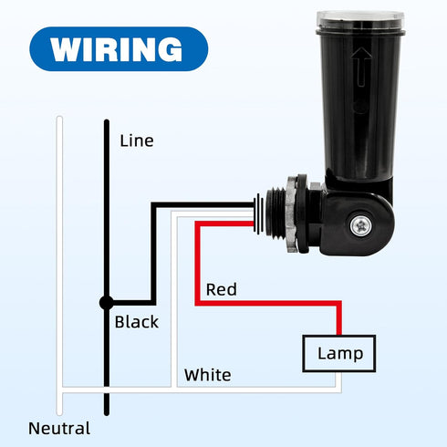 2pcs Automatic Lighting Sensor Switch Photoelectric Switch for Outdoor Light Photo Cell Sensor with Time Delay