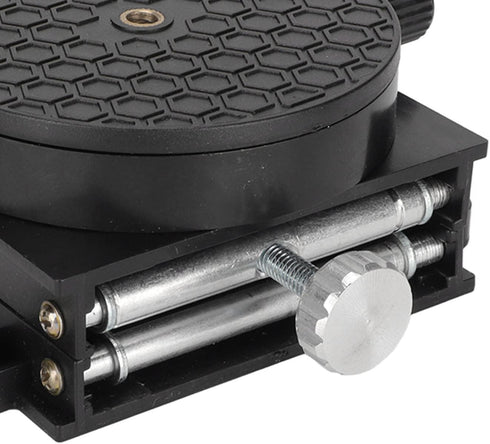 Lab Lifting Platform 2.56in, Scissor Jack Expandable Lift Stand with 360° Rotation for Scientific Use